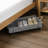 Galvanized Rolling Under Bed Basket Cart Storage