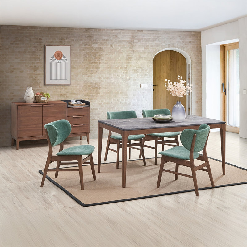 Chaise d'appoint Bevis (lot de 2), Vert