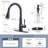Pull Down Kitchen Faucet with Soap Dispenser-95035349