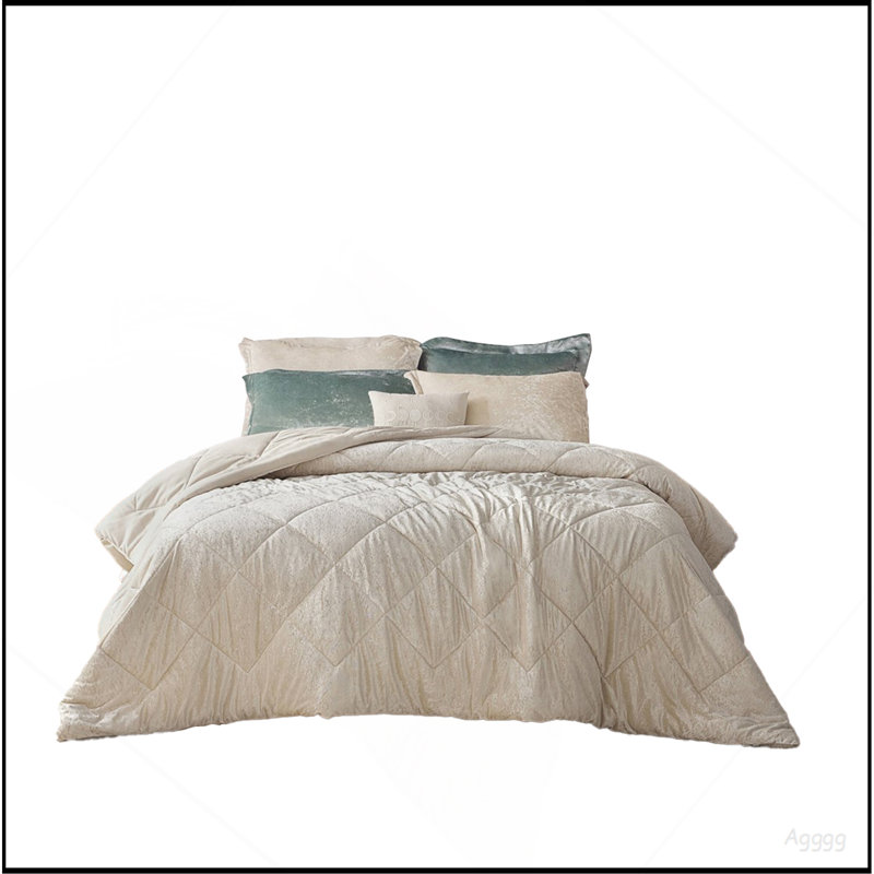 Ensemble de housse de couette en velours 3 pièces PCS simple / simple TG