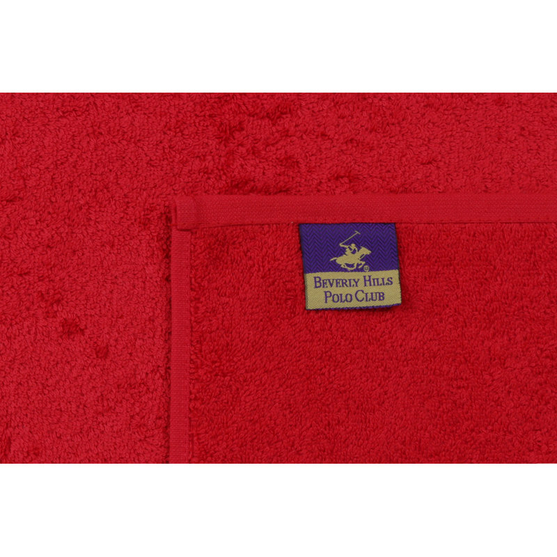 Ensemble de serviettes 3 pièces 100% coton, Rouge / blanc / bleu foncé