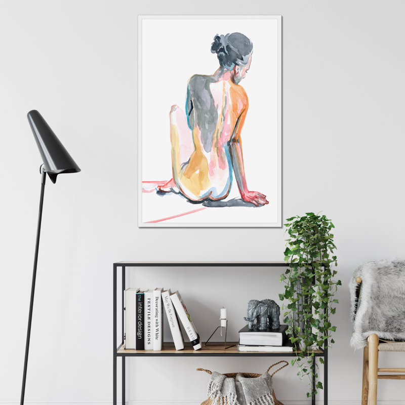 Colorful Shadows I by Jennifer Paxton Parker - Painting, 122cm H x 81cm W, Black Floater Framed