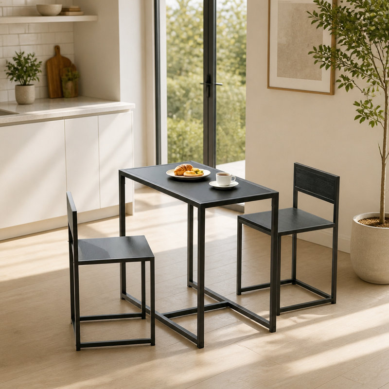 Steel Top Dining Set