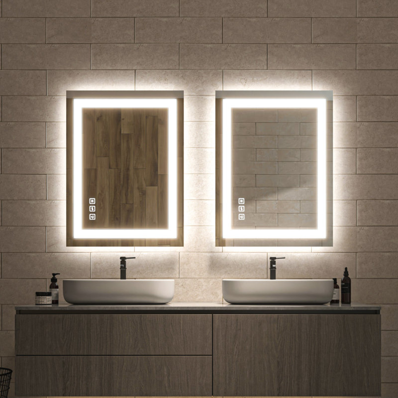 Ulrika Flat LED Mirror, 24" x 32", Rectangle