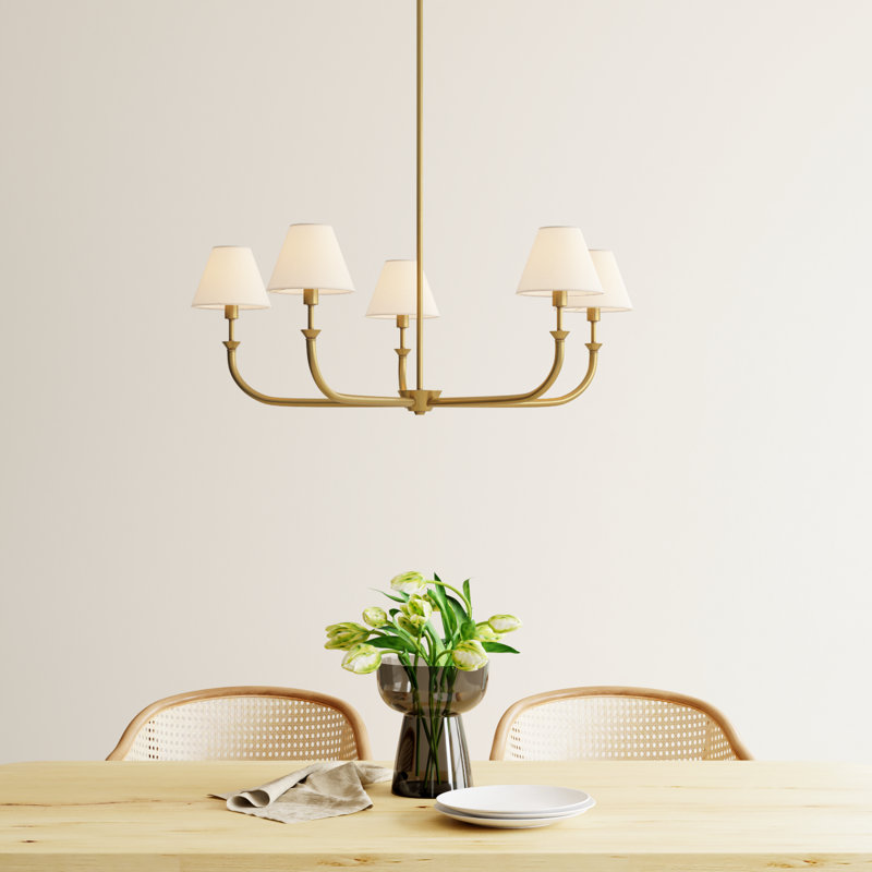 Greta 5 Light Chandelier by Hinkley, Gold