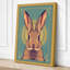 Gilt Rabbit Portrait Art Deco - Wrapped Canvas-135299175-135299194