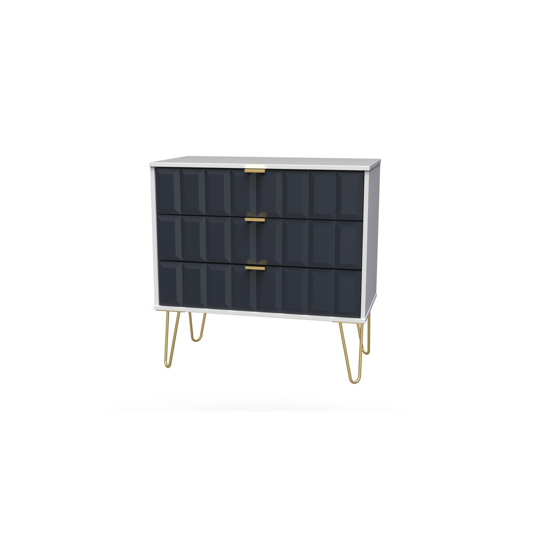 Fully Assembled Aleksej 3 - Drawer Chest of Drawers