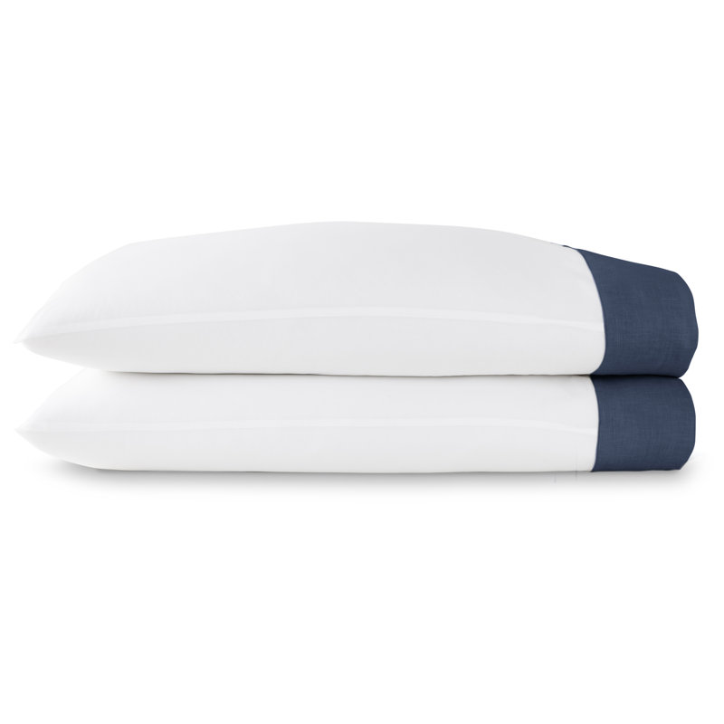 Mandalay Cuff 200 Thread Count 100% Cotton Pillowcase, Standard, Blush