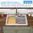 Quartz 30"L x 22"W Drop In Workstation Kitchen Sink Quartz Composite Stone Single Bowl Kitchen Sink with Two Faucet Holes-118658702-123687616