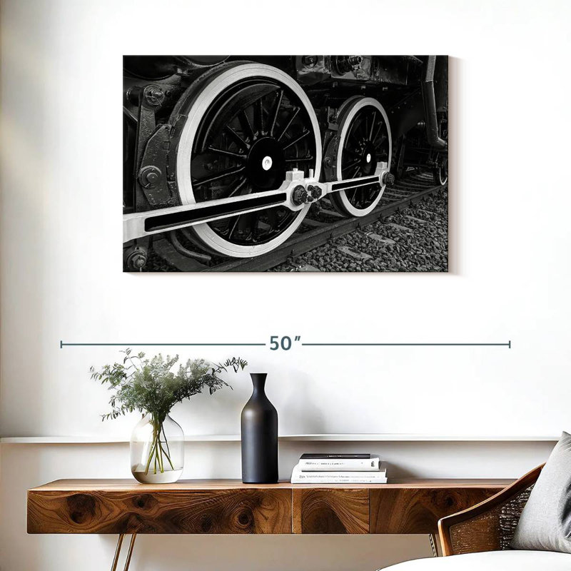 Mehar Train Wheels, 24" H x 36" W