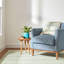 Long Slade Teal Handwoven Cotton Rug-887689127