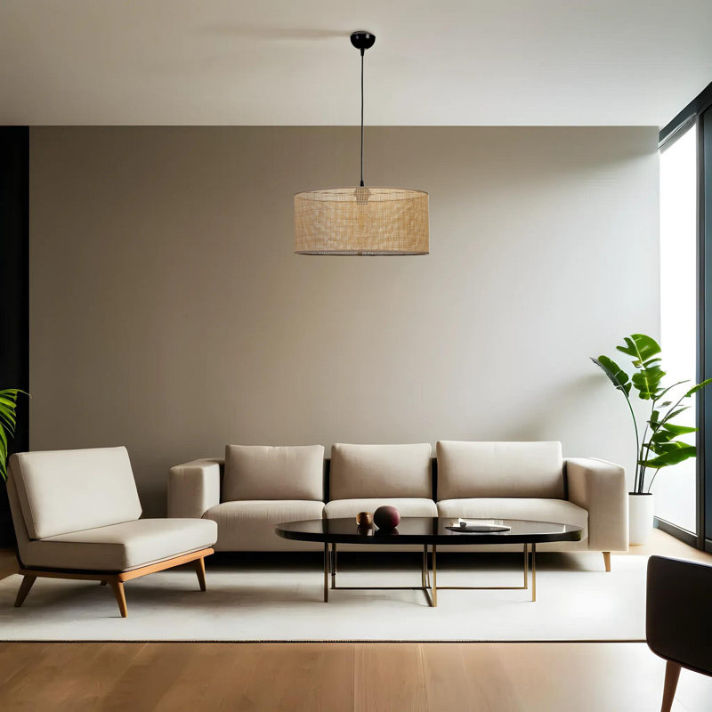 Chandle - Light Black Pendant, Brown