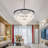9 - Light Iron Dimmable Tiered Chandelier