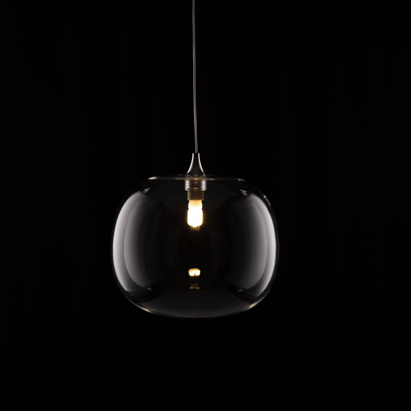 Luminaire suspendu en forme de globe à 1 lumière Bellagio, Blanc