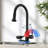 3-In-1 Kitchen Faucet With Built-In Glass Rinser, High-Arc Pull-Down Sprayer With 3 Spray Modes, 360° Swivel Kitchen Sink Faucet, 1 Or 3 Hole Installation-126488153