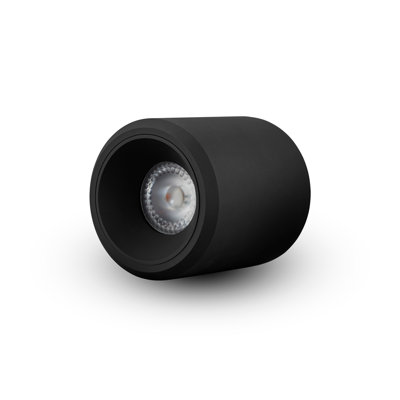 Node 3.5-in Round Integrated LED ETL Certified Surface Mounted Downlight, Beam Angle 33, Black