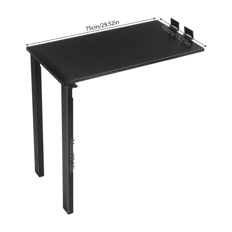 Table de banquet portative 29,52 po, Noir mat