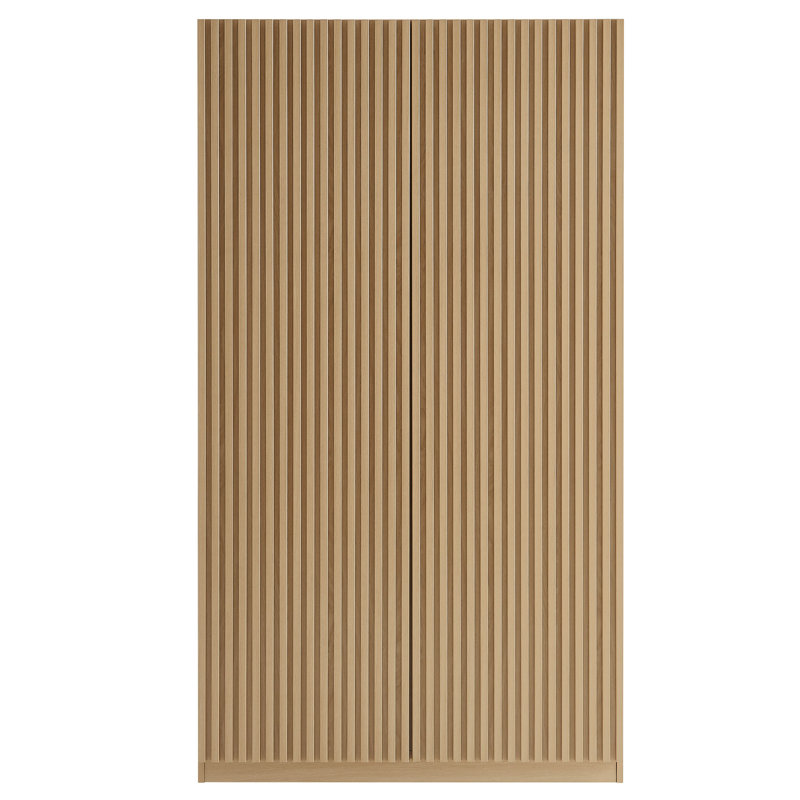 Garde-robe 2 portes Render, Naturel / naturel