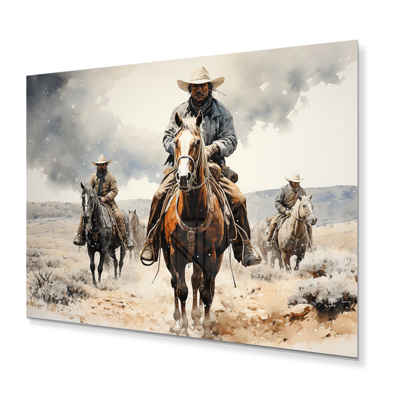 Western Dust and Grit I - Décoration murale en métal Western, H 12 po x l 20 po x P 1 po