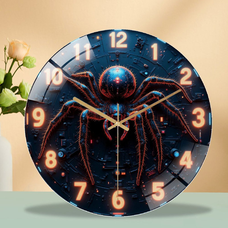 Horloge murale Spider