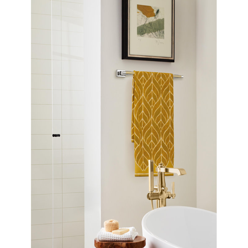 Esquire Polished Nickel/Golden Champagne 18 inch (457mm) Towel Bar, 18 Inch, Polished Nickel/Golden Champagne