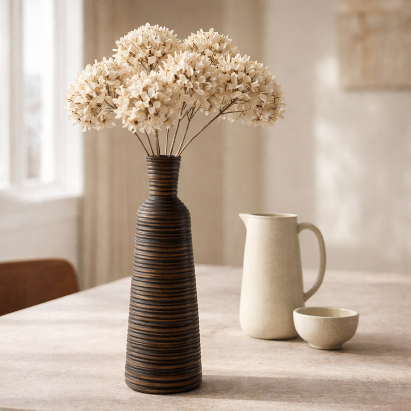 Willette Handmade Wood Table Vase