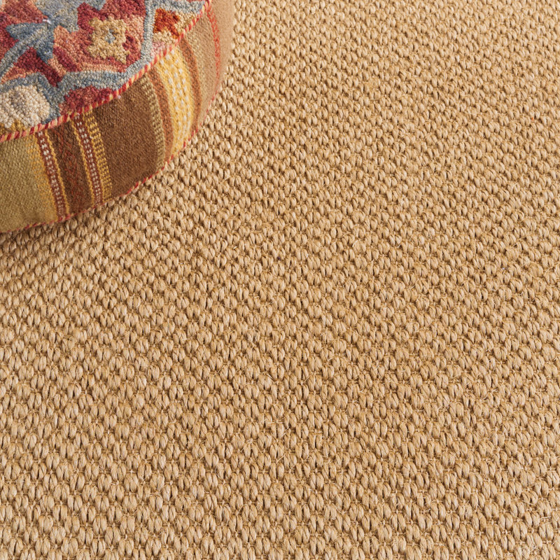 Tapis beige / jaune en jute / sisal, Rectangle 2 pi x 3 pi