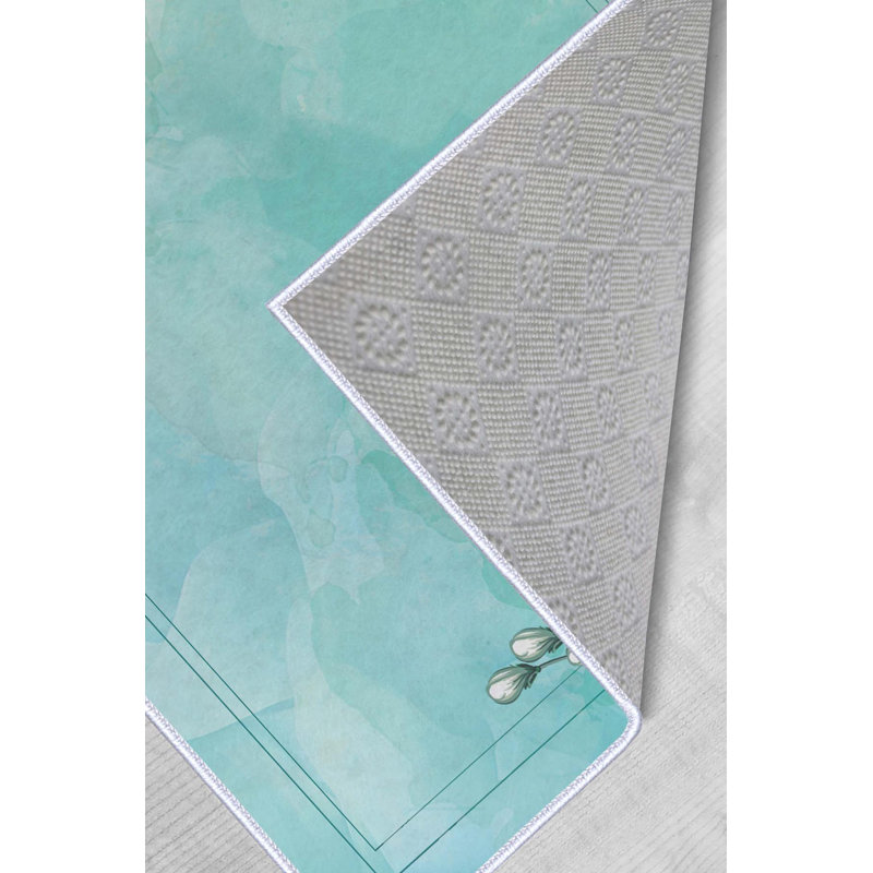 Premium Hall Carpet, 3D Digital Printed, 3.3 x 6.6 ft | 100% Polyester, 650 g/m² | Antibacterial, Non-Slip Underside, Pile Height: 0.3 in | Machine Washable, Perfect for High-Traffic Areas, Stylish & Durable Design