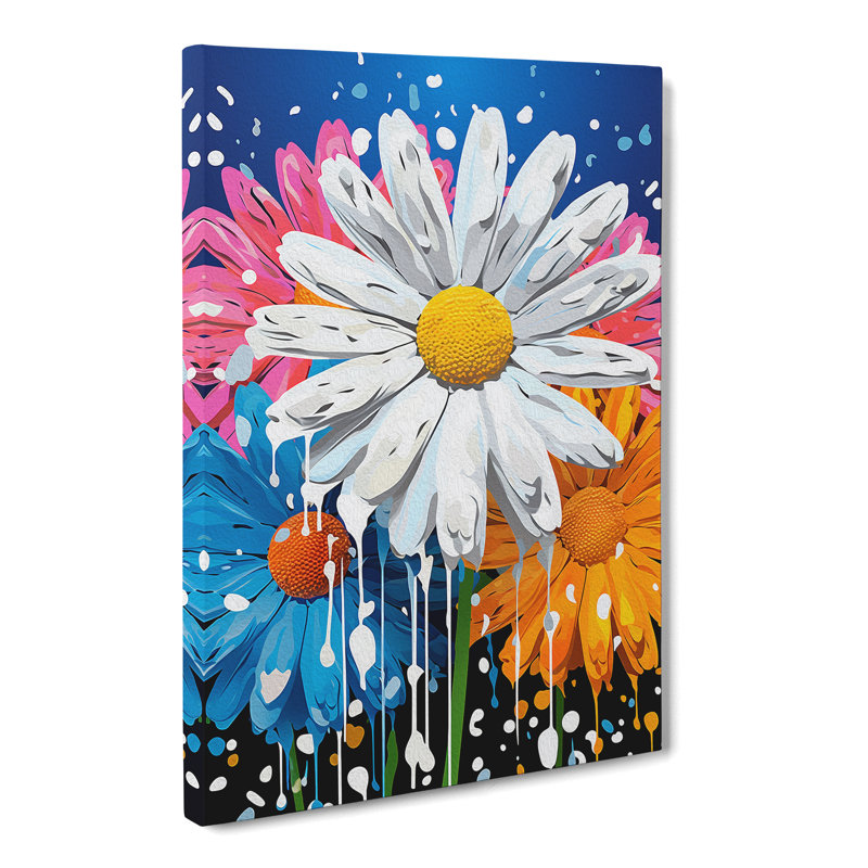 Daisy Pop - Wrapped Canvas Print