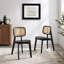 Wood Dining Side Chair Set Of 2 In Black-1944446479