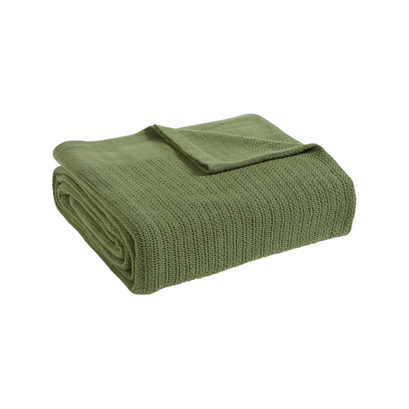 Fiesta 100% Cotton Blanket, King, Sage