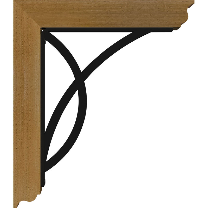 Support de fer triple 4 po Miller, H 14 po x P 11 1/2 po, Cèdre rouge de l'Ouest l 3 1/2 po x T 2 po (lisse