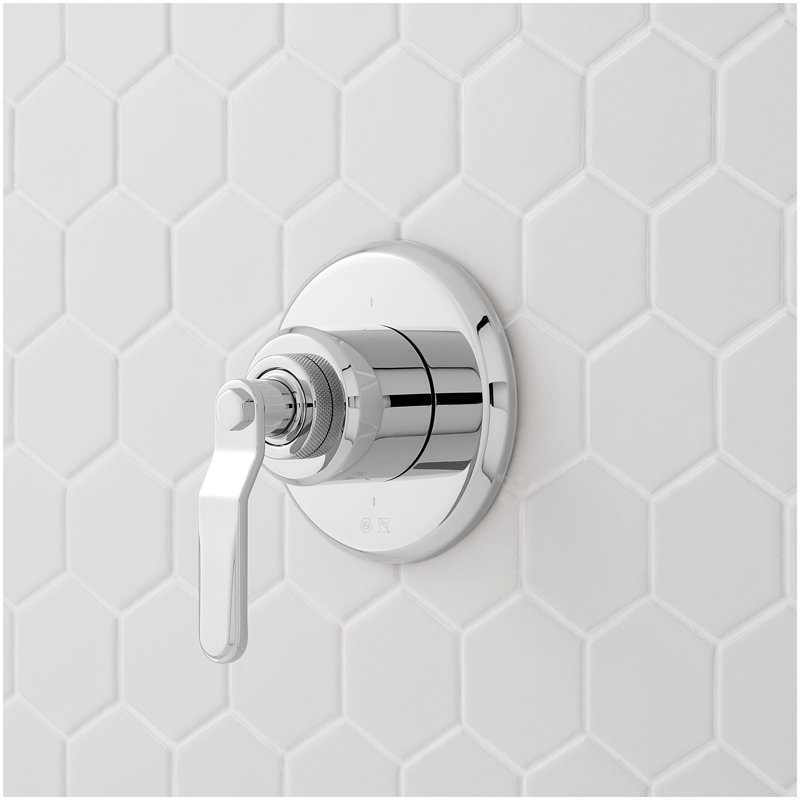 Gunther Pressure Balance Shower System with Slide Bar and Hand Shower - Chrome, Chrome