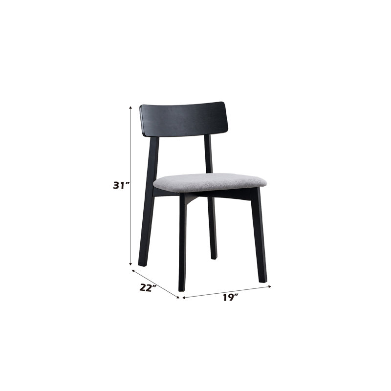 Ensemble de 2 chaises d'appoint en lin véritable