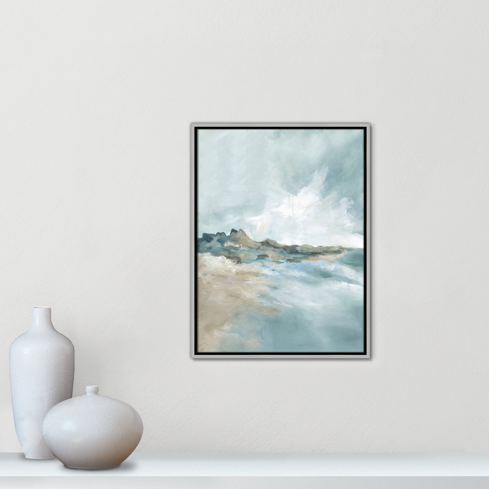 Sandpoint Print by Carol Robinson, Silver, 25.5" H x 19.5" W