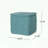 Yarn Square Pouf with Teal Color