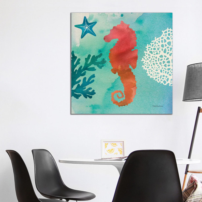 Under the Sea I 1 Piece Wrapped Canvas Painting, 93.98 cm H x 93.98 cm W x 1.91 cm D