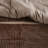 7 Piece Micro Corduroy Comforter Set Brown King