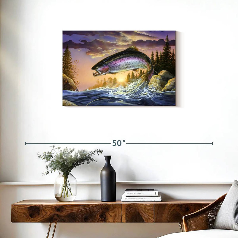 Senne Mighty Trout, 20" H x 30" W