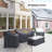 Serene Acacia Wood Outdoor Conversation Set Group Seating Patio Furniture Covers