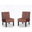Fauteuil d'appoint 53 po 2 pièces avec accoudoirs capitonnés avec tissu en velours et coussin en mousse haute densité-1226208979