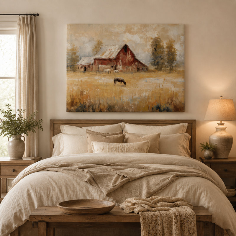 Art mural sur toile pastel pastel, 32"H x 48"W x 1.5"D