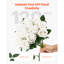 120 pièces bouquet de fleurs artificielles roses blanches pour Noël