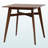 Milo Mid-Century Modern Counter Height Pub Table in Brown Finish, 36.23'' H X 35.83'' W X 35.26'' D-821029080