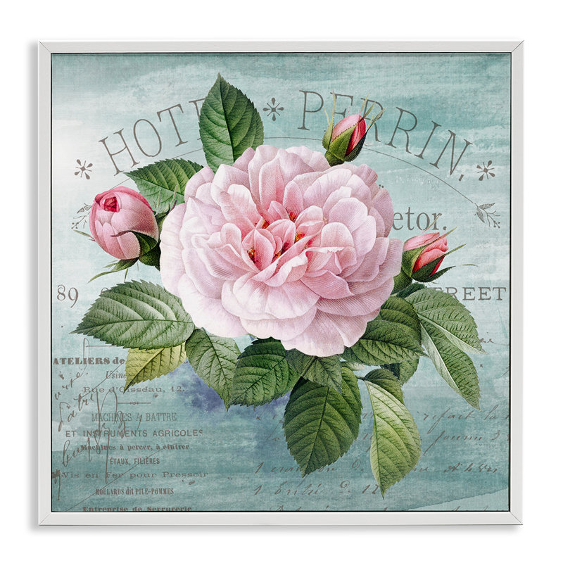 Giclée encadrée de fleurs tropicales lumineuses et rustiques, design par Susan Arnot, H 24 po x l 24 po