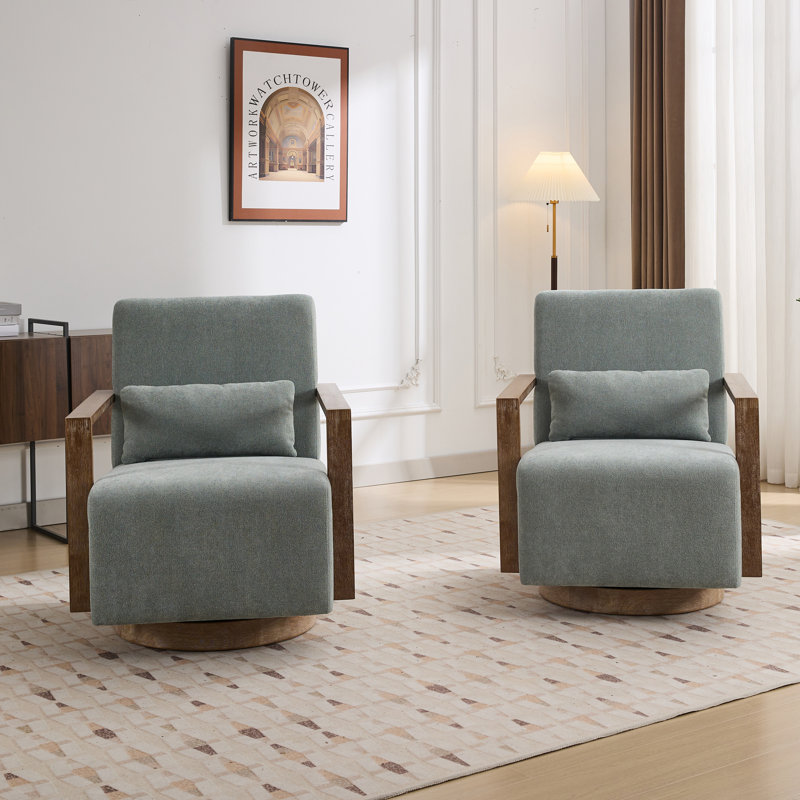Mulbury Swivel Armchair, Green