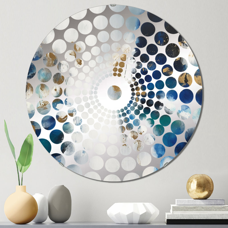 Arlander - Miroir décoratif à cercles concentriques, 31,4 po x 31,4 po