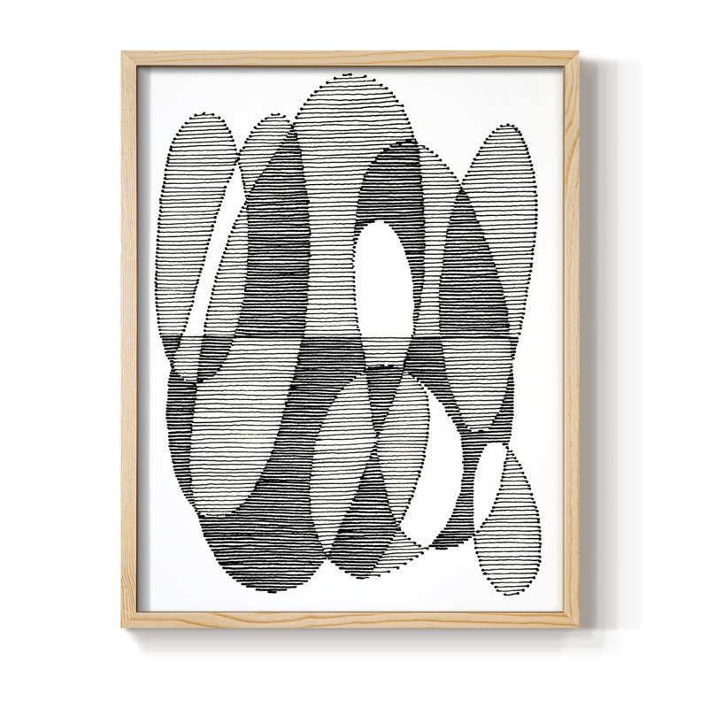 «Opposite Day I», reproduction encadrée - bois massif, H 15 po x l 12 po
