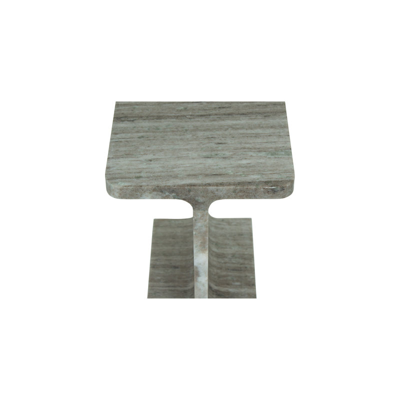 Marble End Table, Gray