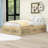 Wooden Platform Bed with 6 Drawers-212478041-212478044